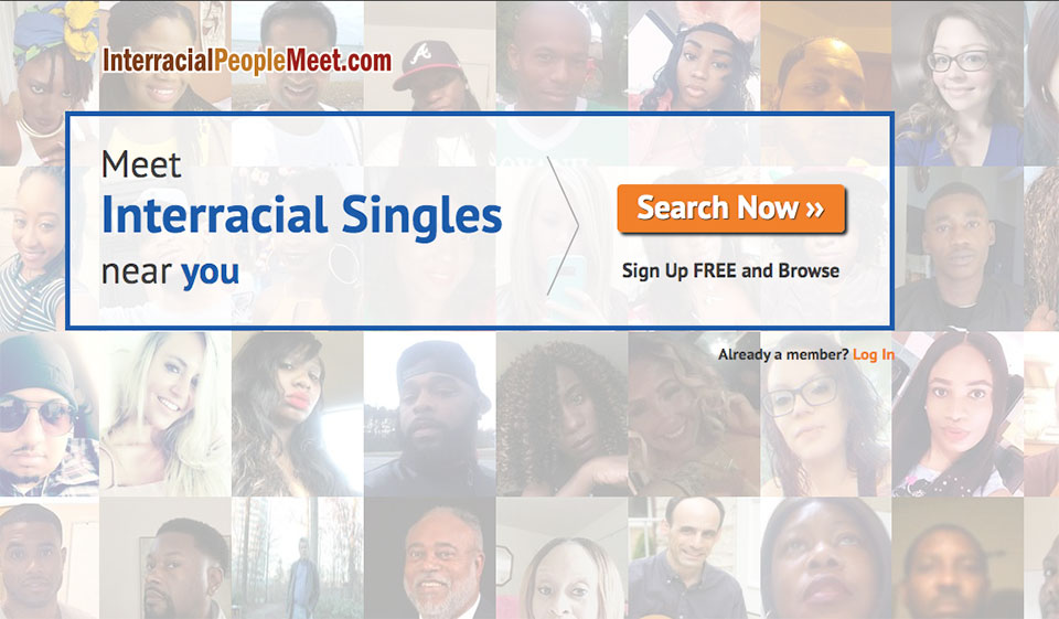Sprechen Sie etwas über die Benutzeroberfläche der InterracialPeopleMeet-Website.